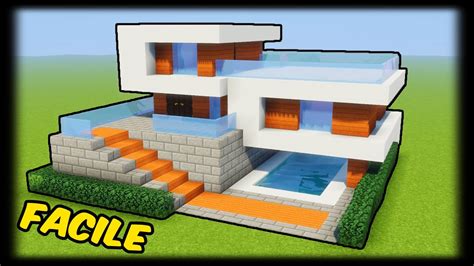 maison minecraft facile à faire|TUTO GRANDE MAISON MODERNE FACILE À FAIRE 